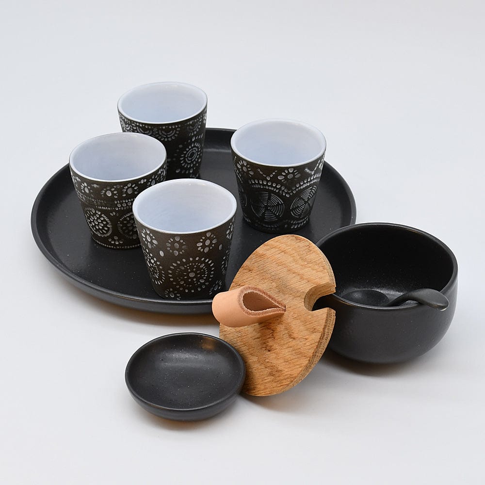 Lagoa | Stoneware Espresso Cup - Black