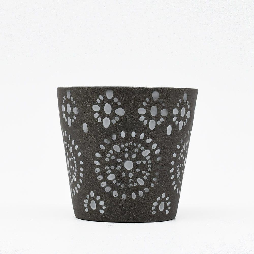 Lagoa | Stoneware Espresso Cup - Black Motif 2