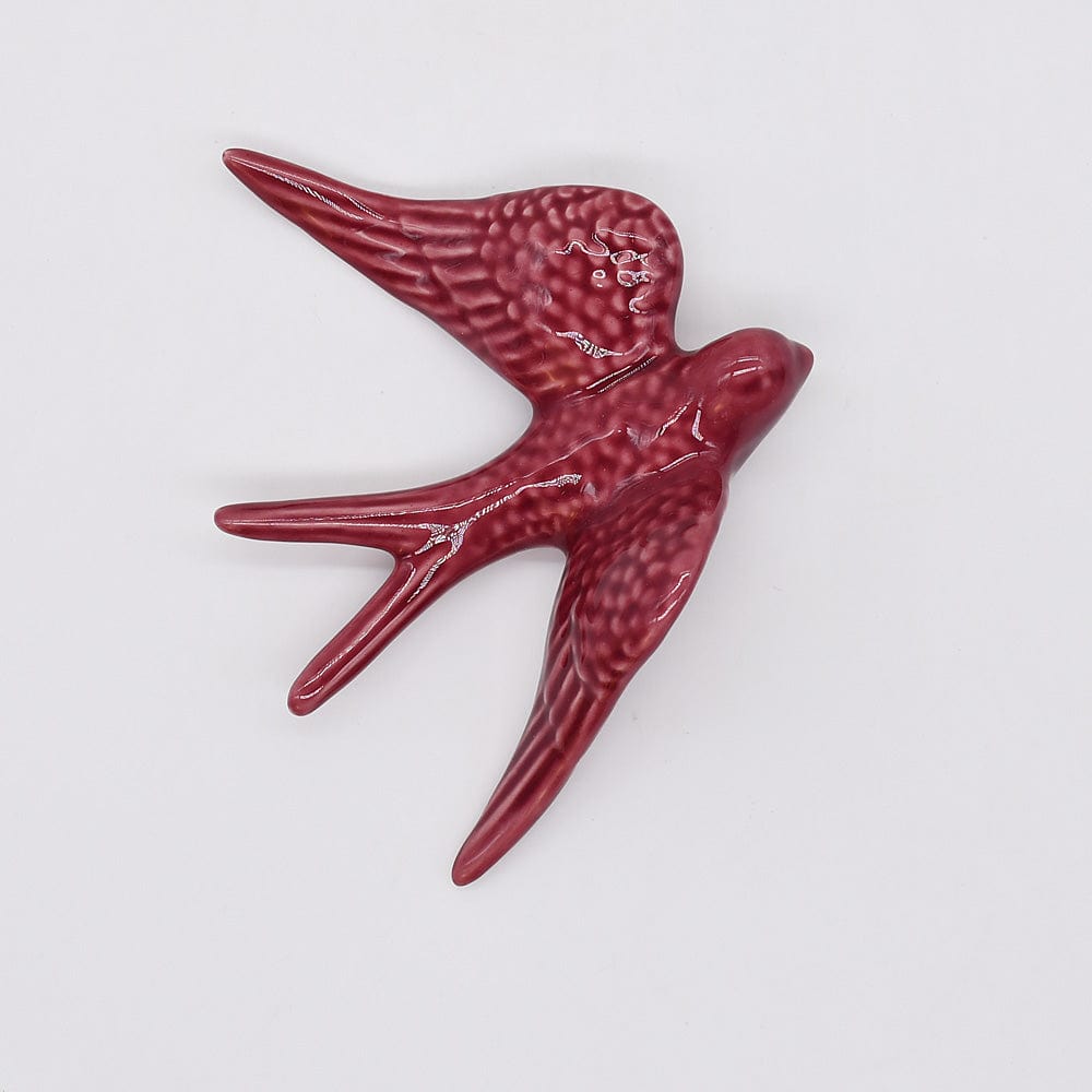 Large Ceramic Swallows - 20 colors Dark pink