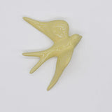 Large Ceramic Swallows - 20 colors Light yellow