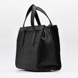 Leather and Reed handbag - 10.2'' - Black