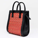 Leather and Reed handbag 10.2'' - Red