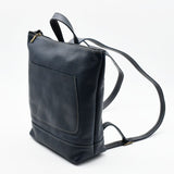 Leather Backpack - Blue