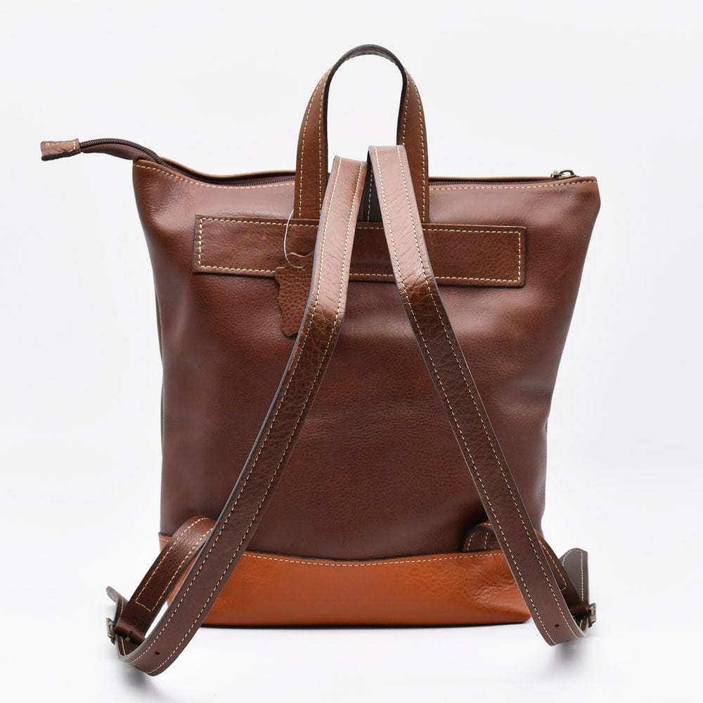 Leather Backpack - Brown