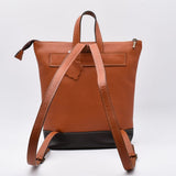 Leather Backpack - Light Brown