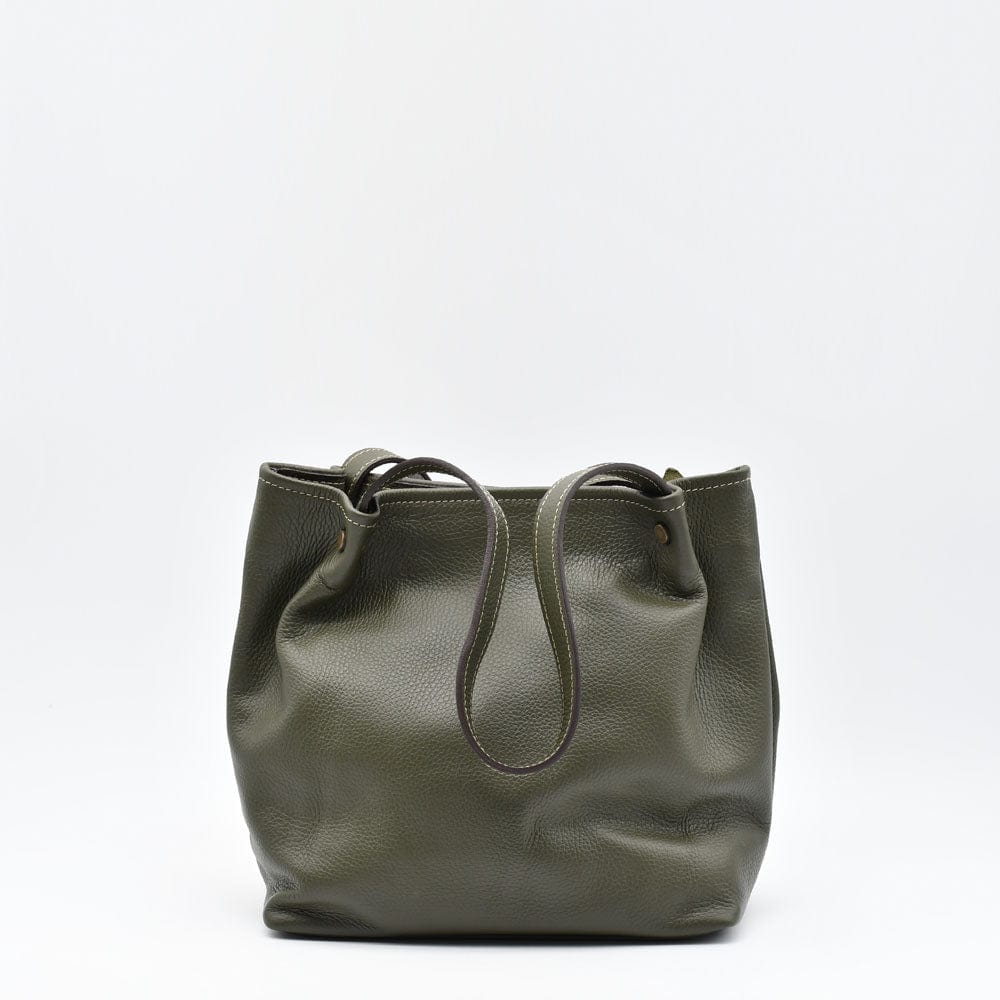 Leather Handbag - Green