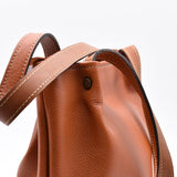 Leather Handbag - Light Brown