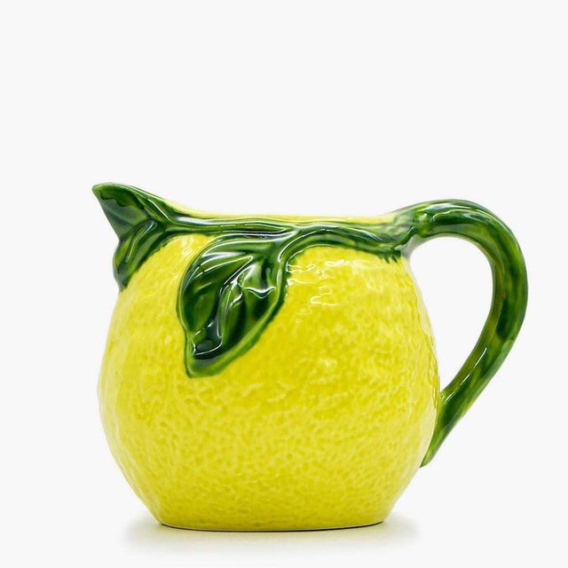 Lemon-shaped Ceramic Pitcher