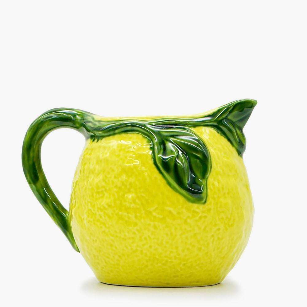 Lemon-shaped Ceramic Pitcher