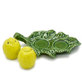 Lemon-shaped Ceramic salt-and-pepper Shaker