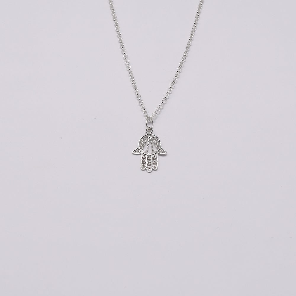 Mão de Fátima I Silver Pendant - 1''