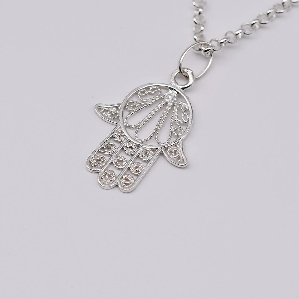 Mão de Fátima I Silver Pendant - 1''