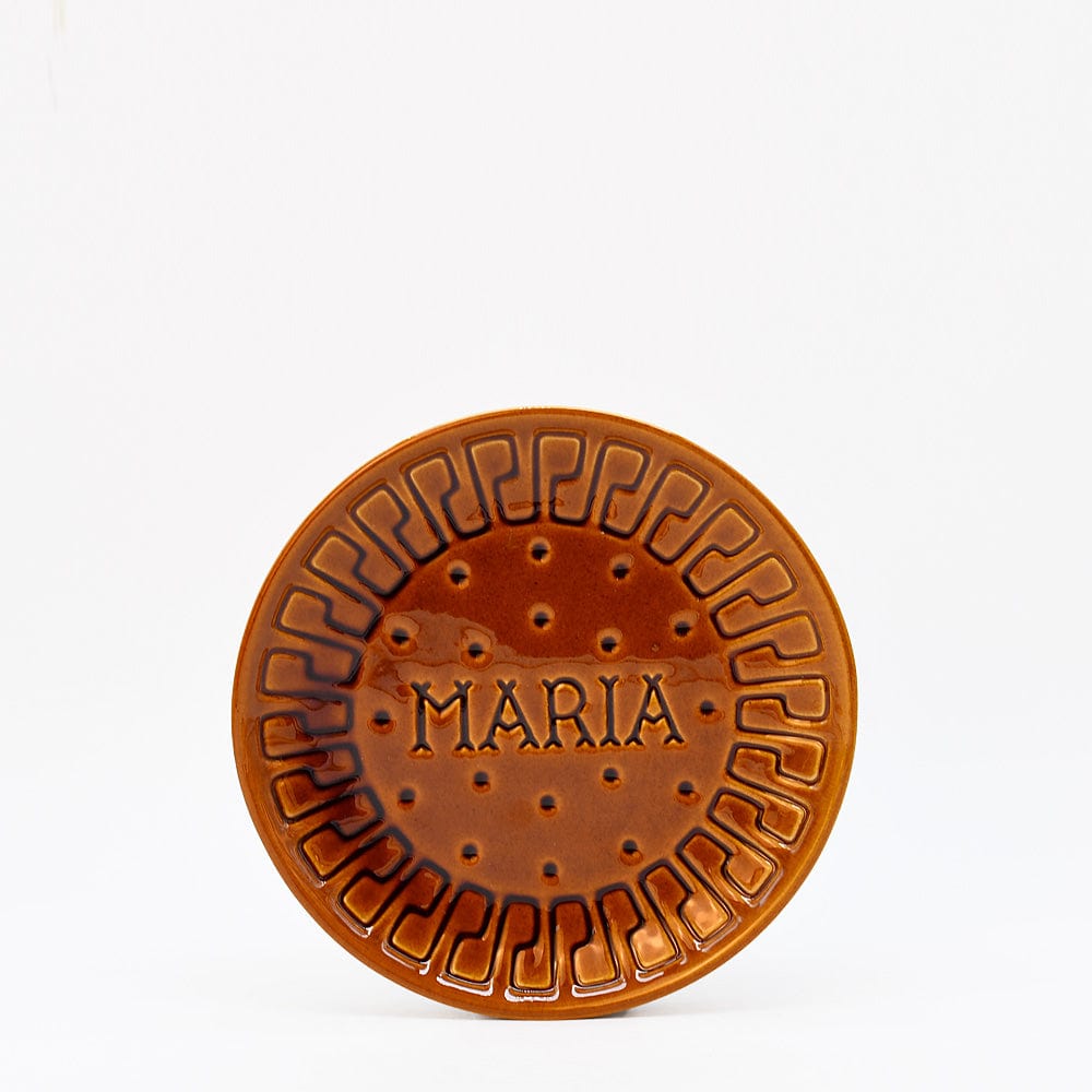 Maria I Ceramic Plate - Brown