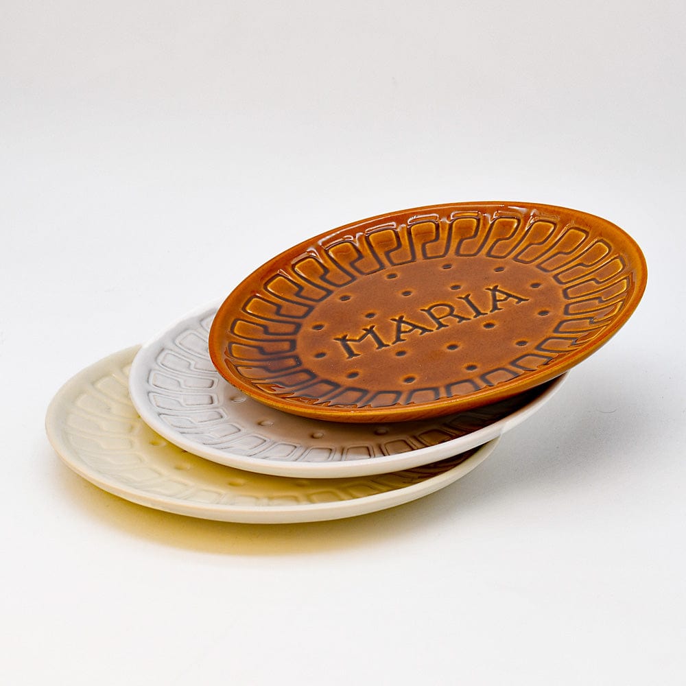 Maria I Ceramic Plate - Brown