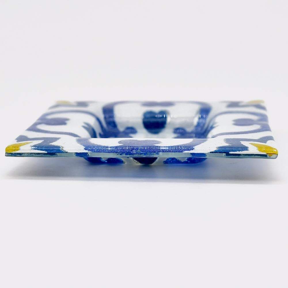 Marinha Grande | Deep Fused Glass Bowl - Azulejos