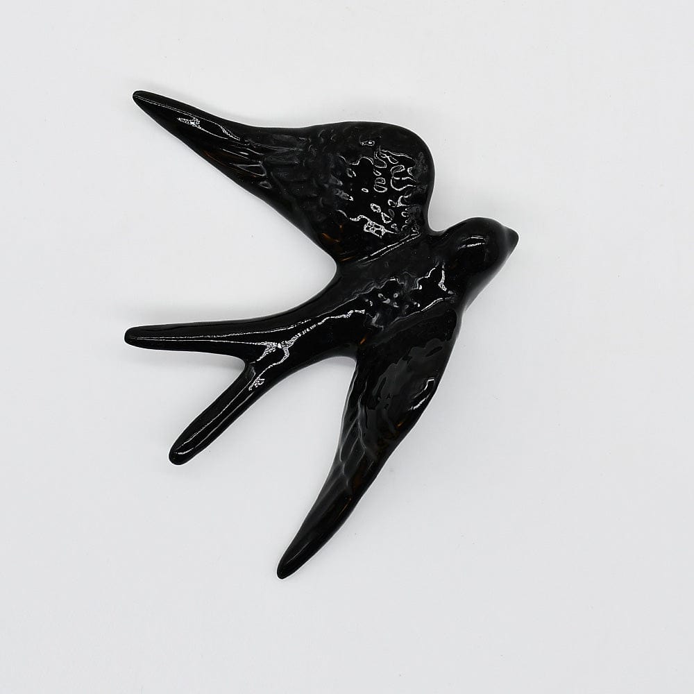 Medium Ceramic Swallows - 20 colors Black