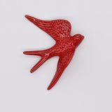 Medium Ceramic Swallows - 20 colors Dark red