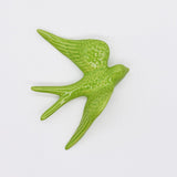 Medium Ceramic Swallows - 20 colors Lime green