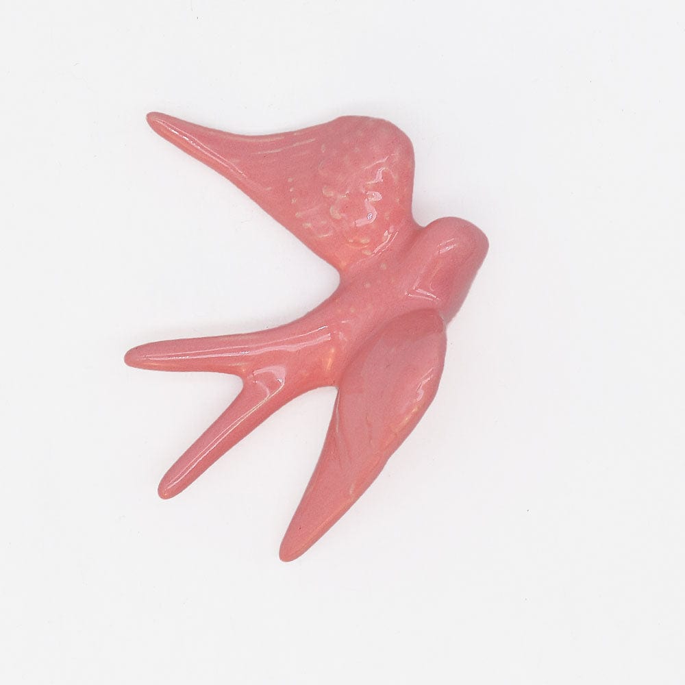 Medium Ceramic Swallows - 20 colors Pink