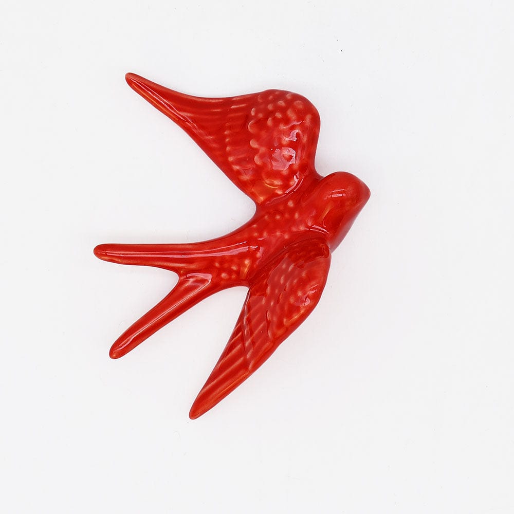 Medium Ceramic Swallows - 20 colors Red