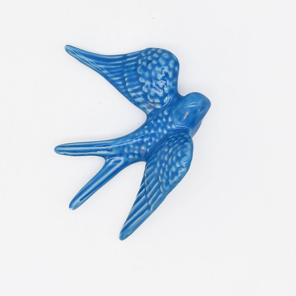 Medium Ceramic Swallows - 20 colors Turquoise blue