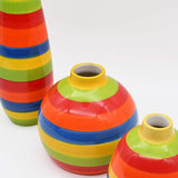 Oval Ceramic Vase - Multicolored