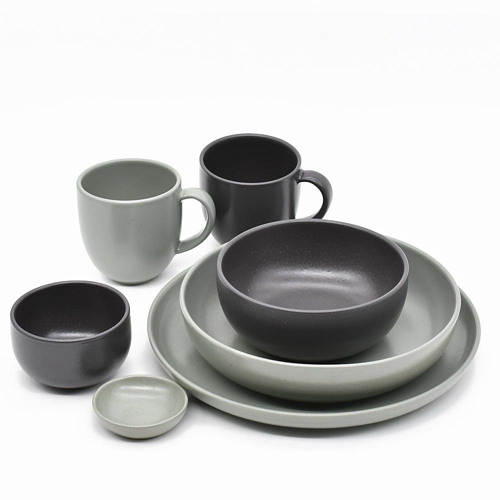 Pacifica I Stoneware Dessert Plate - Black