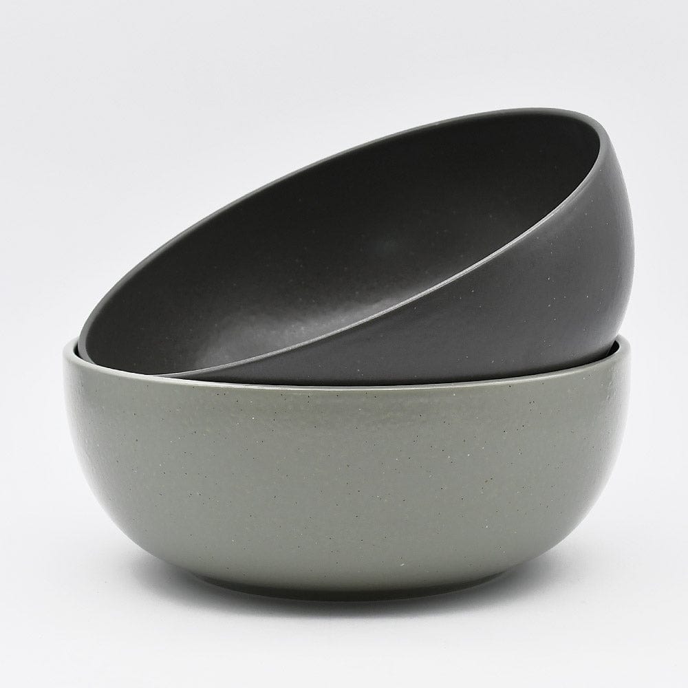 Pacifica I Stoneware Salad Bowl - Black