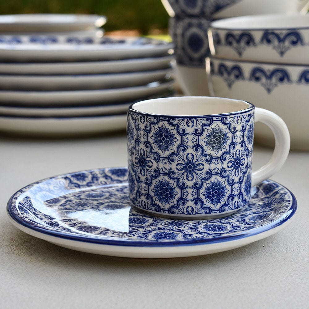 Padrão I Ceramic Cup and Saucer