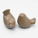 Pair of Ceramic Birds - 13 colors Beige