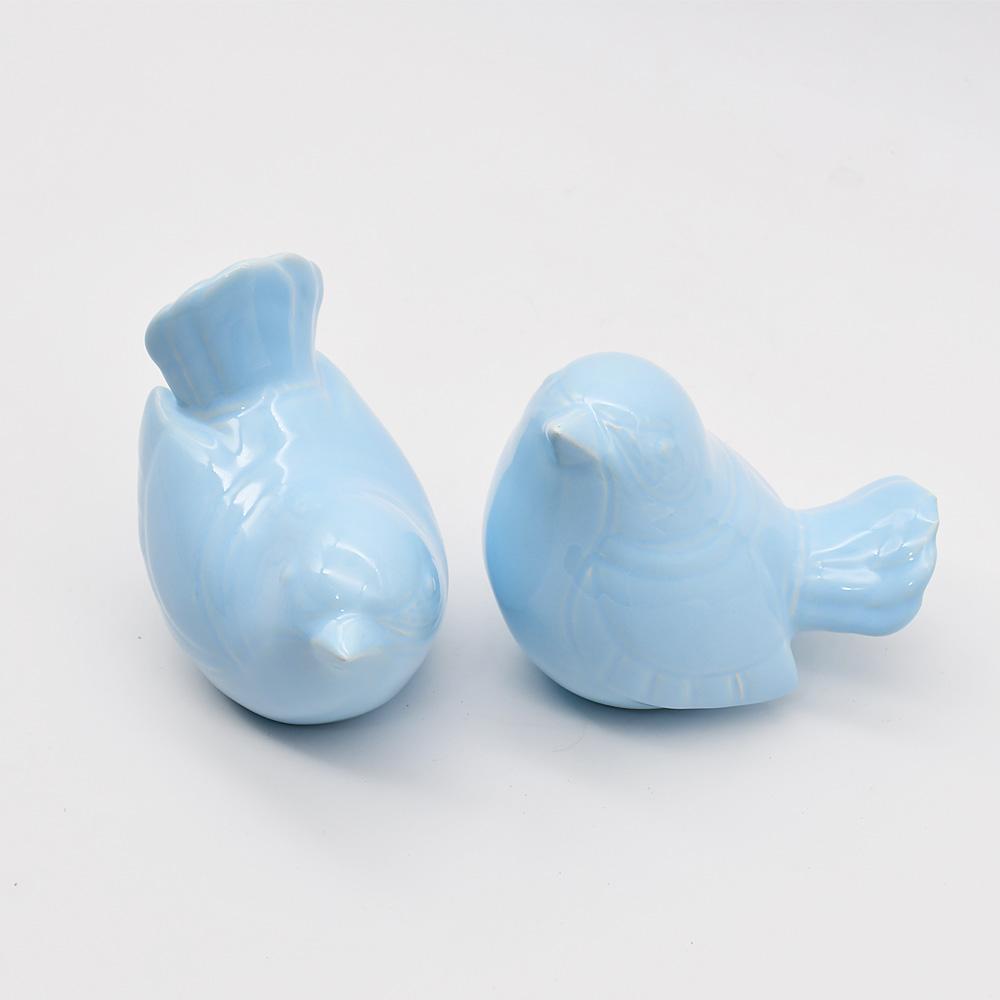 Pair of Ceramic Birds - 13 colors Light Blue