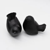 Pair of Ceramic Birds - 13 colors Matte Black