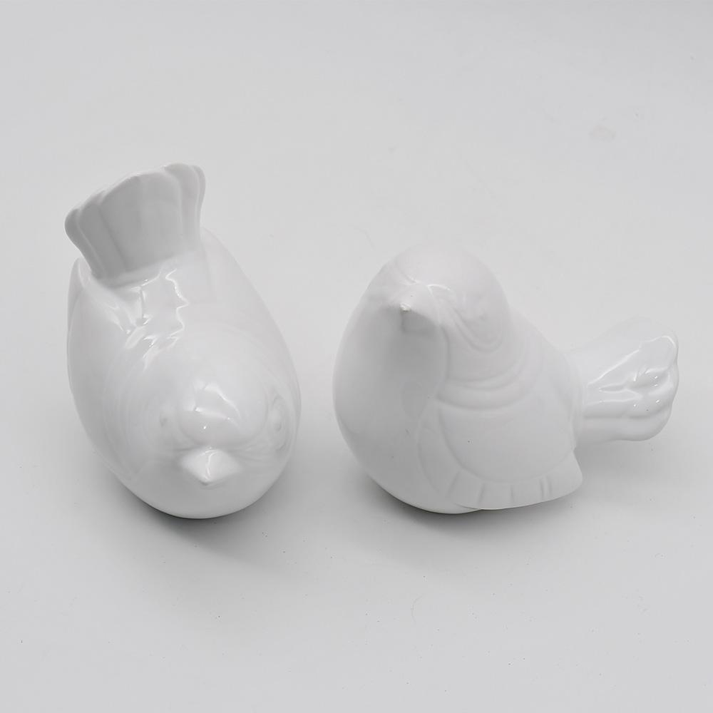 Pair of Ceramic Birds - 13 colors White