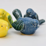 Pair of Ceramic Birds - Blue