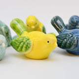 Pair of Ceramic Birds - Yellow