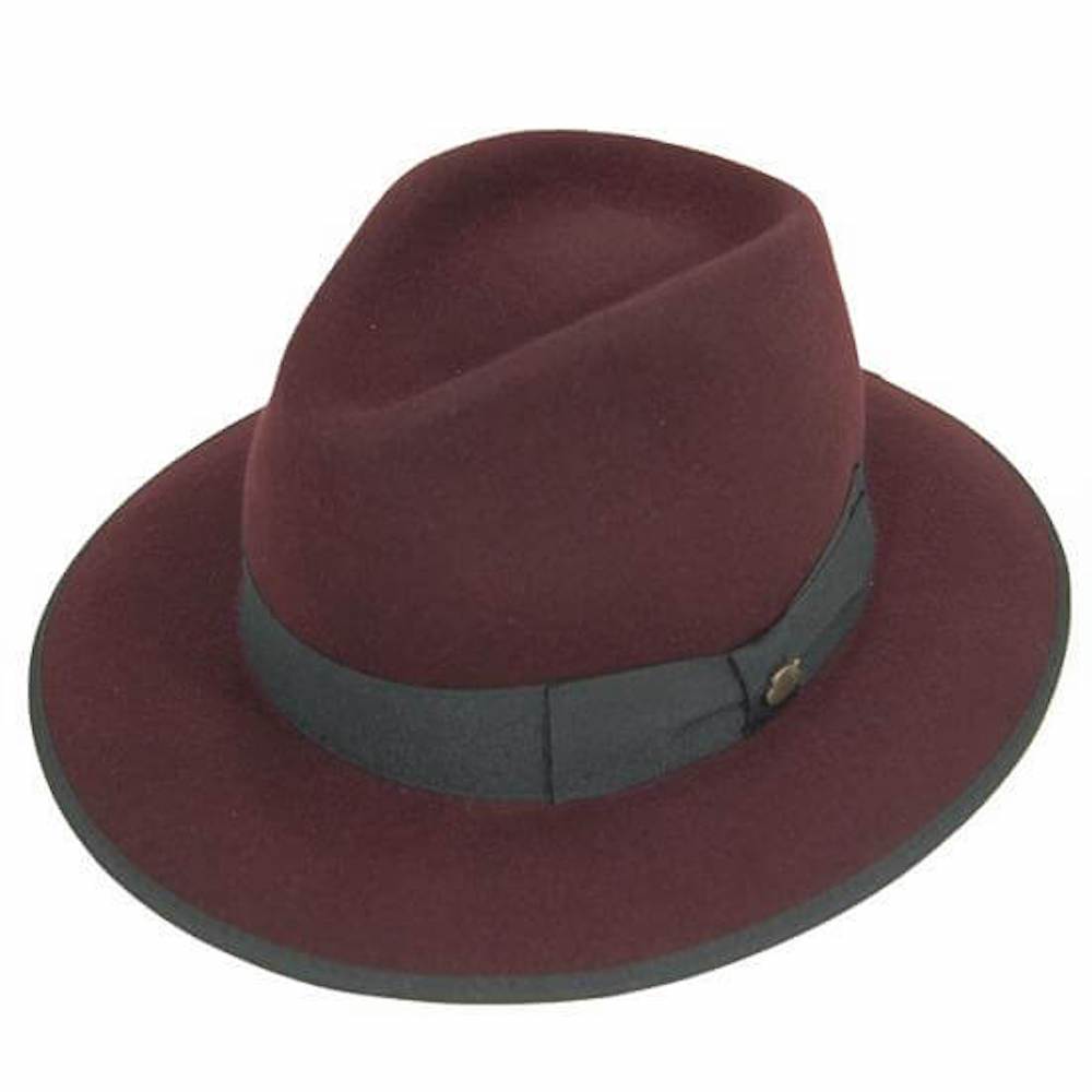 Panama Hat - Burgundy