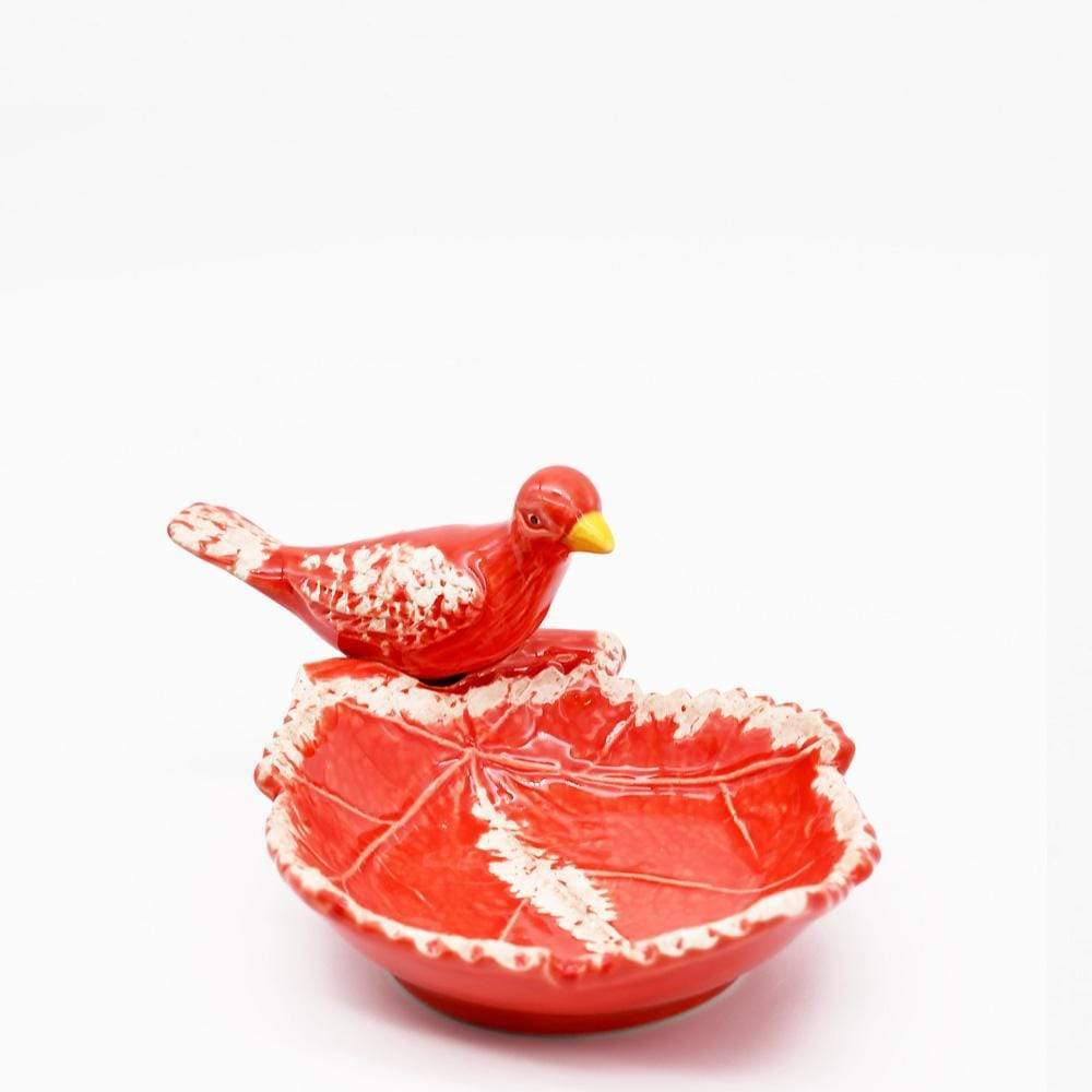 Pássaro Envelhecido I Ceramic bowl - Red