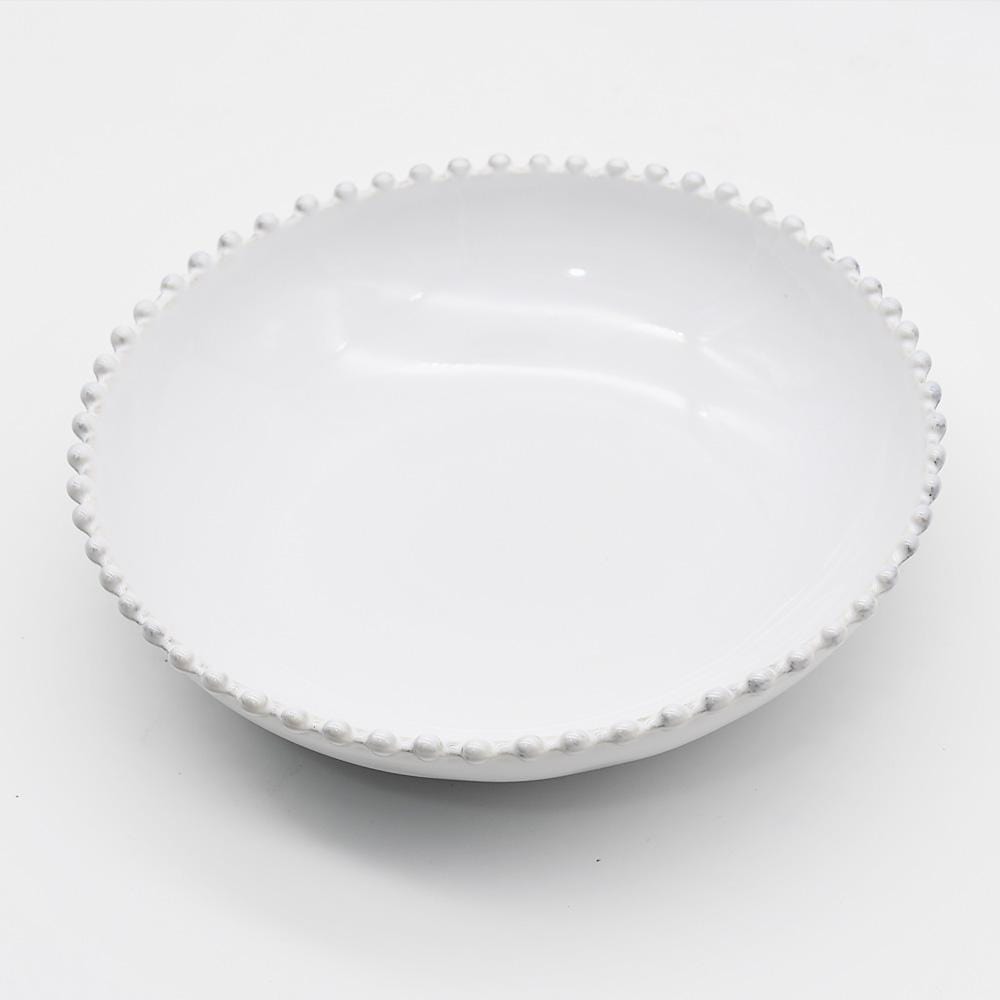 Pearl I Stoneware Low Salad bowl