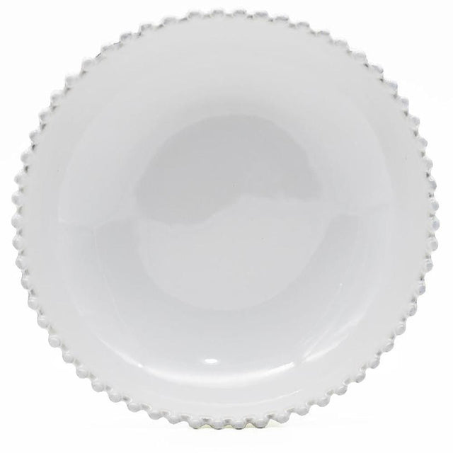 Pearl I Stoneware Low Salad bowl