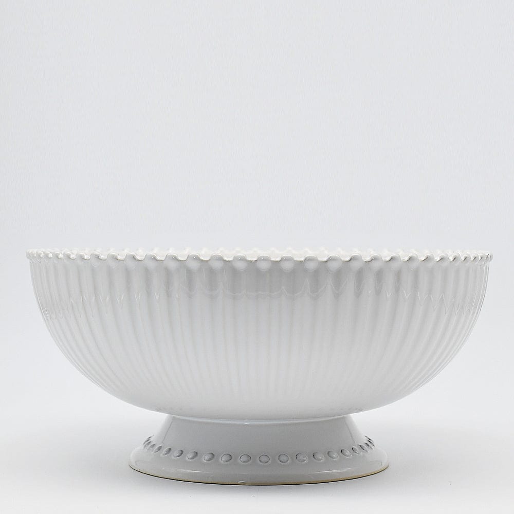 Pearl | Stoneware Centerpiece / Fruit basket
