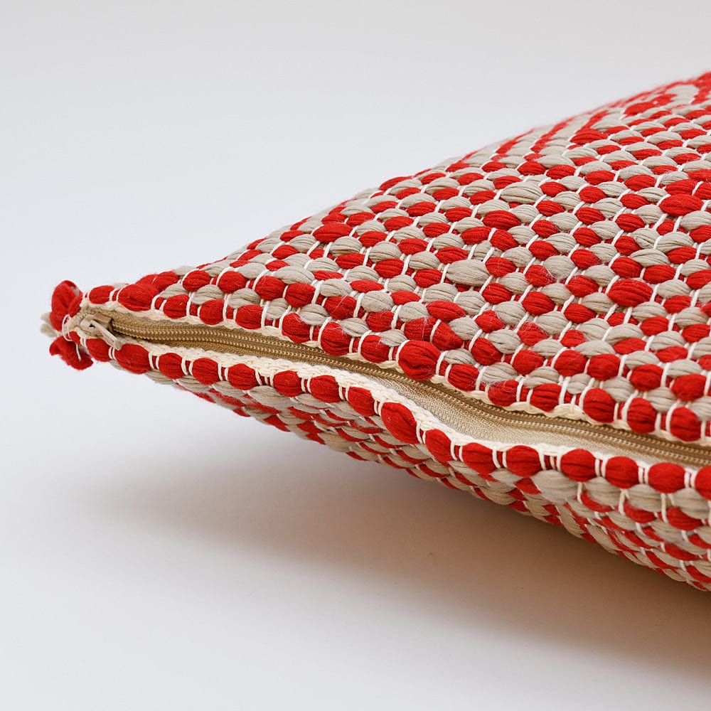 Pillow Cover in Recycled Fibers - Red