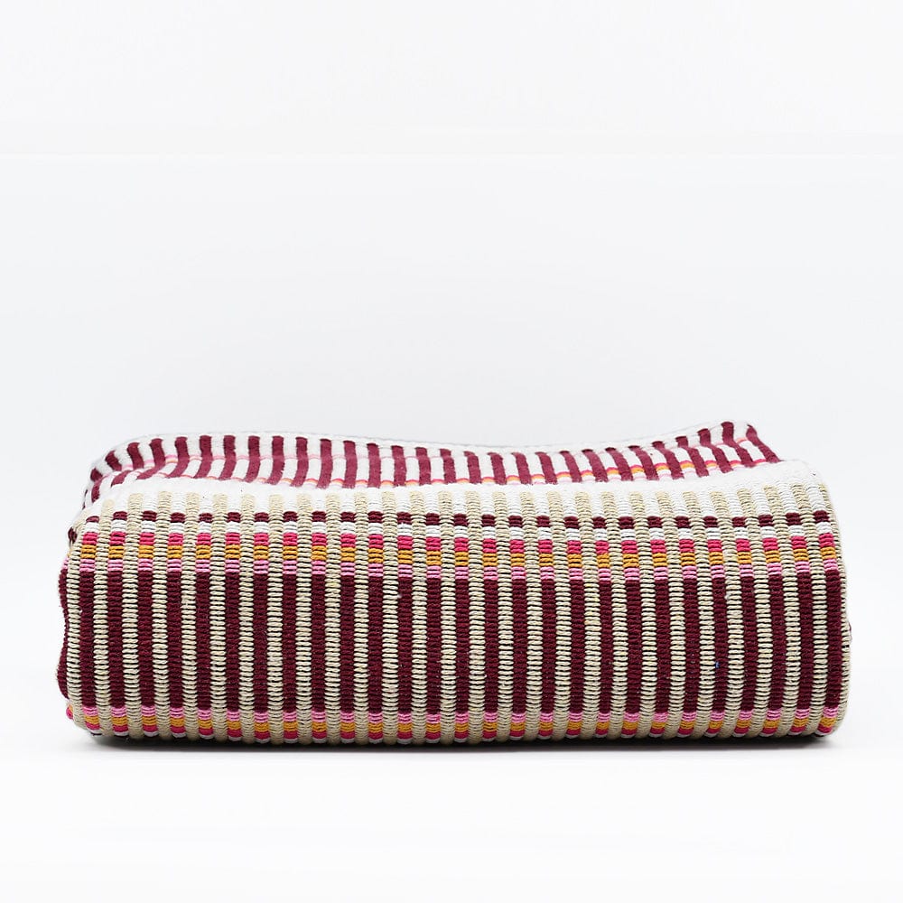 Portuguese Style Blanket - Dark Red