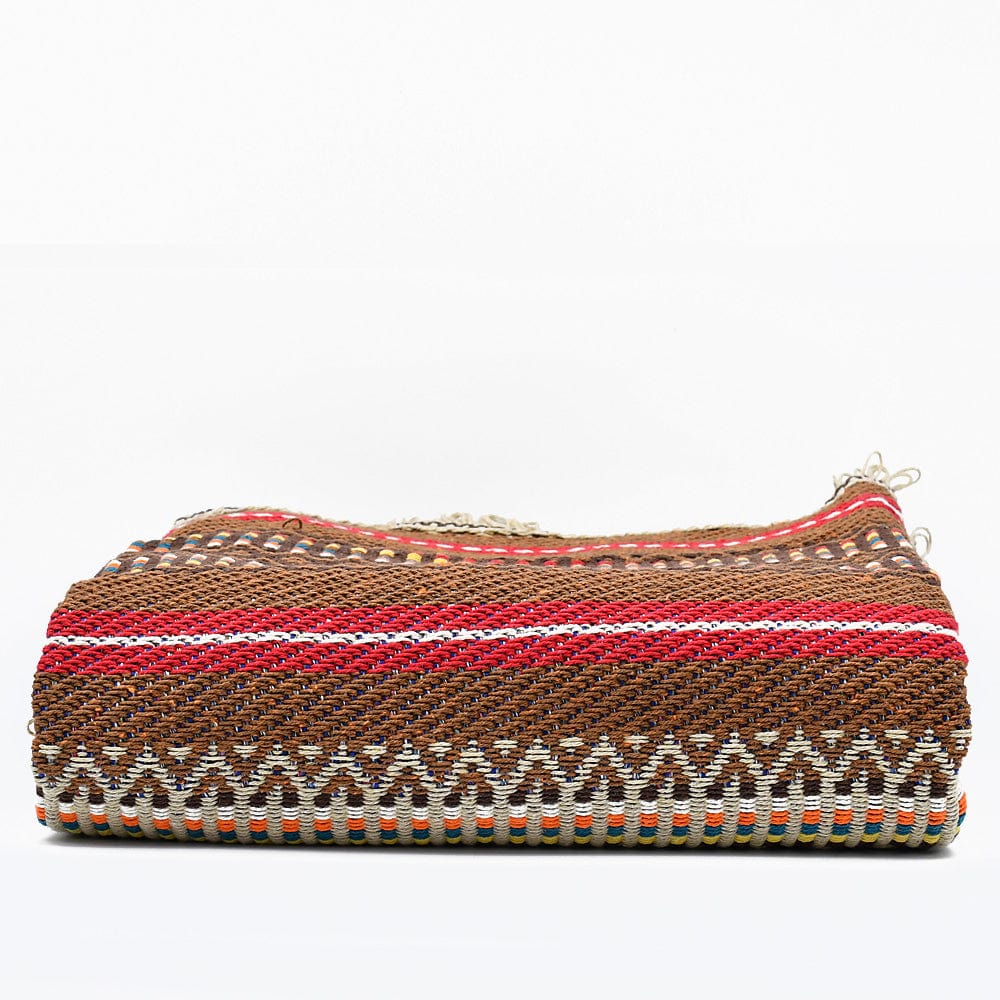 Portuguese Style fringed Blanket - Brown