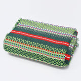 Portuguese Style fringed Blanket - Green