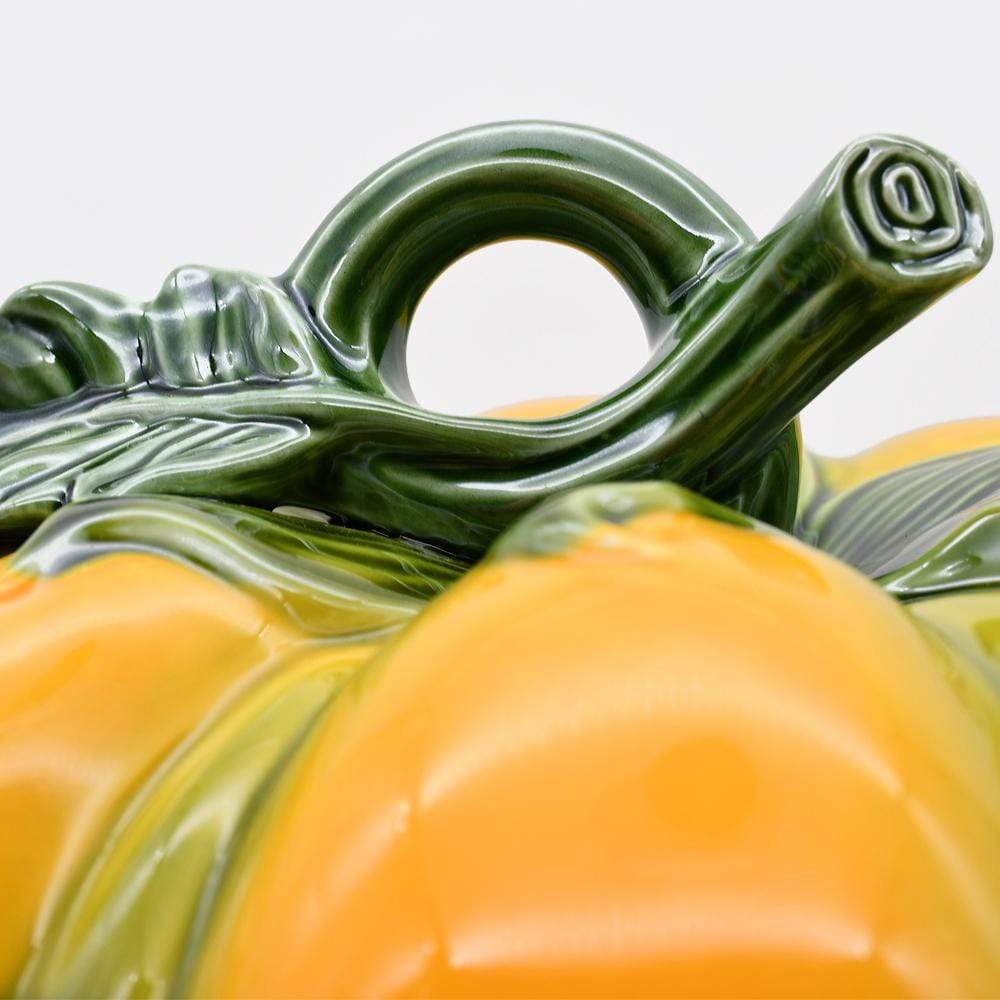 Pumpkin-shaped Ceramic Tureen