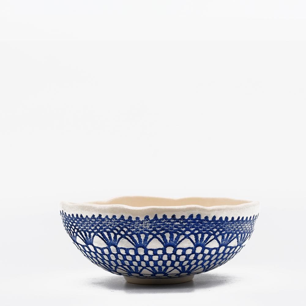 Renda I Handmade Ceramic Bowl - Blue