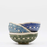 Renda I Handmade Ceramic Bowl - Blue