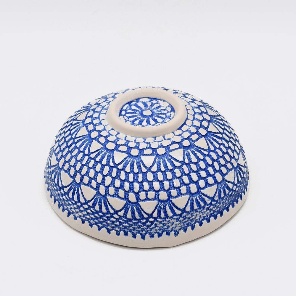 Renda I Handmade Ceramic Salad bowl - Blue