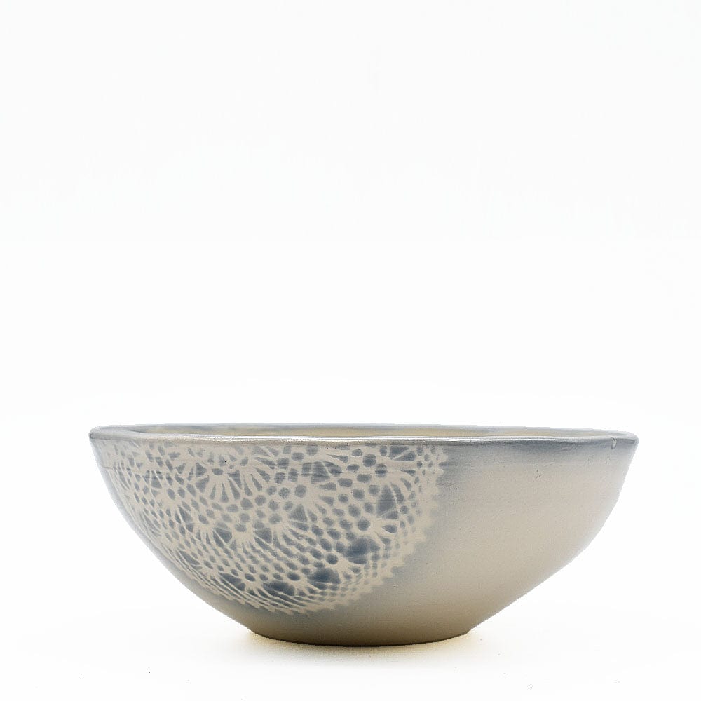 Renda | Large Salad Bowl - Grey Pattern 1