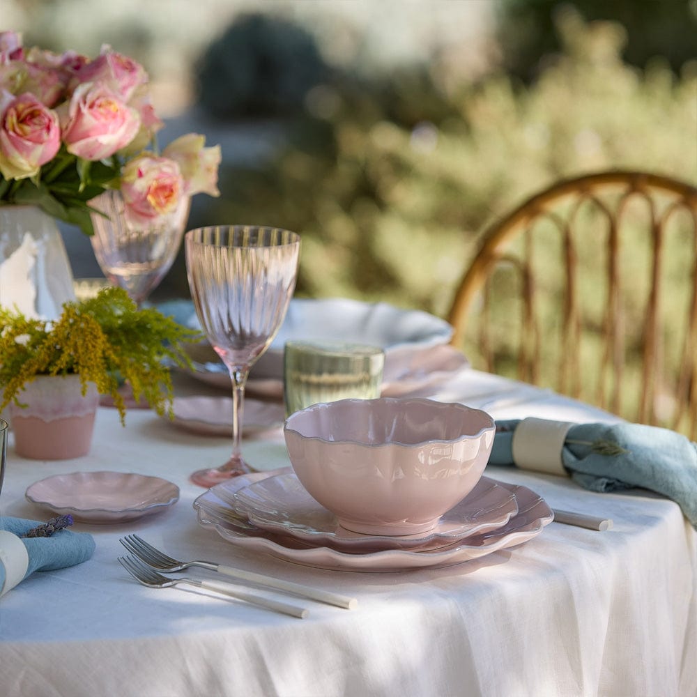 Rosa I Fine Stoneware Bowl - Pink